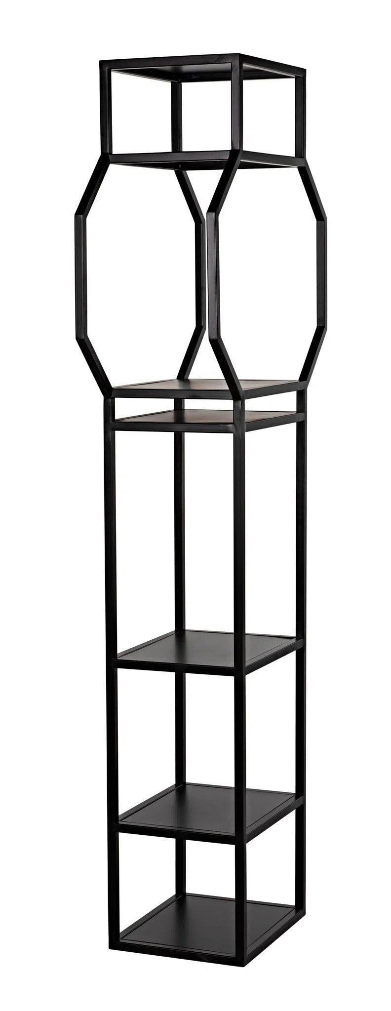 Downtown B Bookcase, Black Metal Bookcases LOOMLAN By Noir