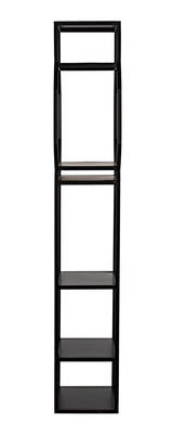 Downtown B Bookcase, Black Metal Bookcases LOOMLAN By Noir