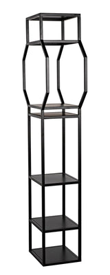 Downtown B Bookcase, Black Metal Bookcases LOOMLAN By Noir