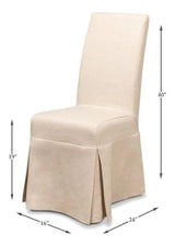 Draped Dining Chairs Set of 2 Dining Chairs LOOMLAN By Sarreid