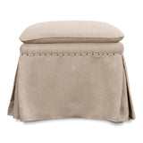 Draped Skirted Ottoman Ottomans LOOMLAN By Sarreid