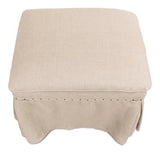 Draped Skirted Ottoman Ottomans LOOMLAN By Sarreid