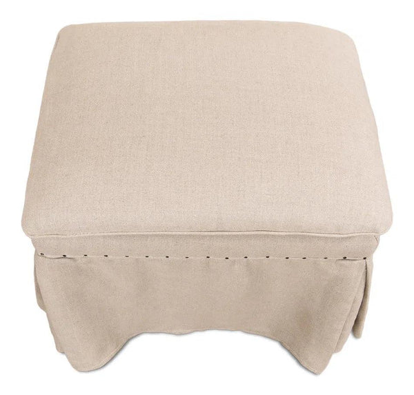 Draped Skirted Ottoman Ottomans LOOMLAN By Sarreid