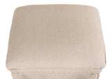 Draped Skirted Ottoman Ottomans LOOMLAN By Sarreid