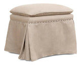 Draped Skirted Ottoman Ottomans LOOMLAN By Sarreid