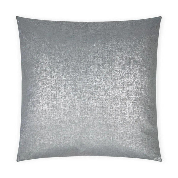 Dream Dust Pewter Glam Grey Silver Large Throw Pillow With Insert Throw Pillows LOOMLAN By D.V. Kap