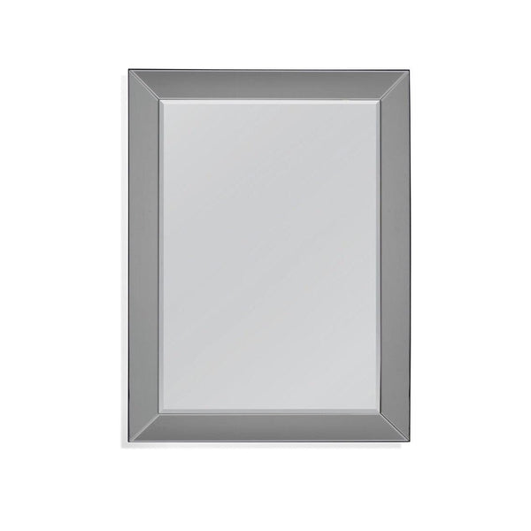 Drew MDF Grey Horizontal and Vertical Wall Mirror Wall Mirrors LOOMLAN By Bassett Mirror