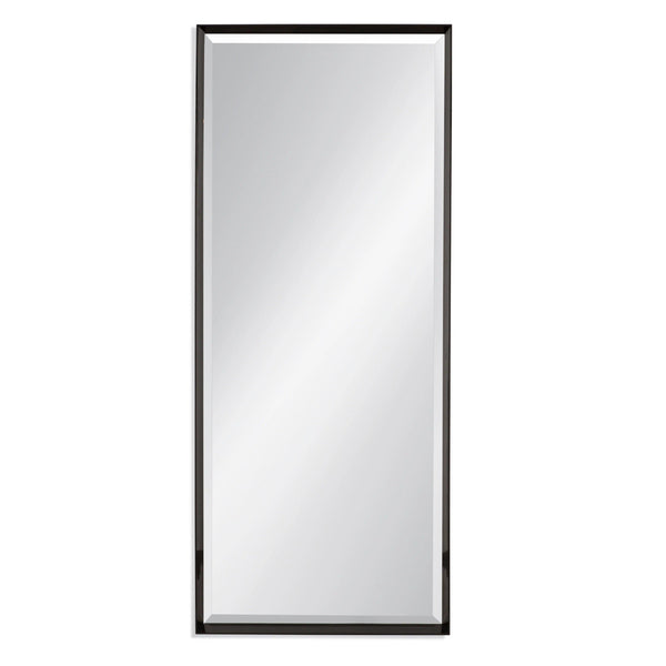 Driessen Wood Black Vertical Floor Mirror Floor Mirrors LOOMLAN By Bassett Mirror