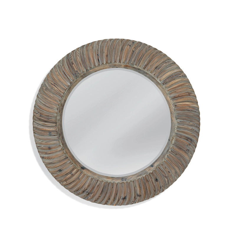 Drift MDF Brown Wall Mirror Wall Mirrors LOOMLAN By Bassett Mirror