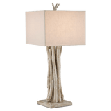 Driftwood Whitewash Table Lamp Table Lamps LOOMLAN By Currey & Co