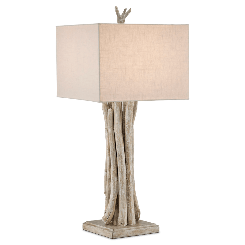 Driftwood Whitewash Table Lamp Table Lamps LOOMLAN By Currey & Co