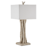 Driftwood Whitewash Table Lamp Table Lamps LOOMLAN By Currey & Co