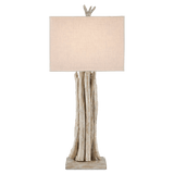 Driftwood Whitewash Table Lamp Table Lamps LOOMLAN By Currey & Co