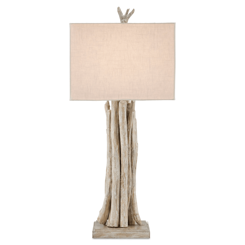 Driftwood Whitewash Table Lamp Table Lamps LOOMLAN By Currey & Co