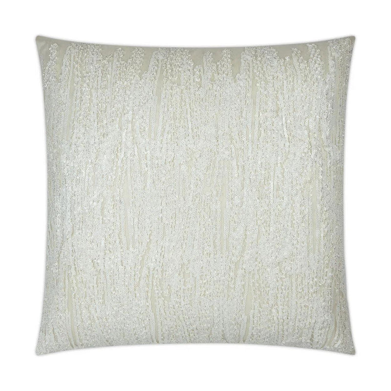 Dripping White Throw Pillow With Insert Throw Pillows LOOMLAN By D.V. Kap