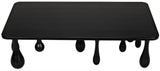 Drop Wood Black Rectangle Coffee Table Coffee Tables LOOMLAN By Noir