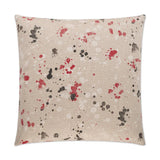 Dropcloth Red Throw Pillow With Insert Throw Pillows LOOMLAN By D.V. Kap