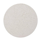 Drum 18 in. Round Chalk White Terrazzo Garden Stool Outdoor Stools LOOMLAN By Emissary