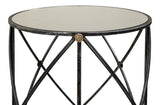 Drum & Fife Lamp Table Side Table Marble Top Side Tables LOOMLAN By Sarreid