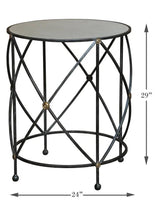 Drum & Fife Lamp Table Side Table Marble Top Side Tables LOOMLAN By Sarreid