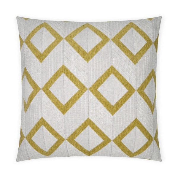 Dublin Citron Yellow Throw Pillow With Insert Throw Pillows LOOMLAN By D.V. Kap