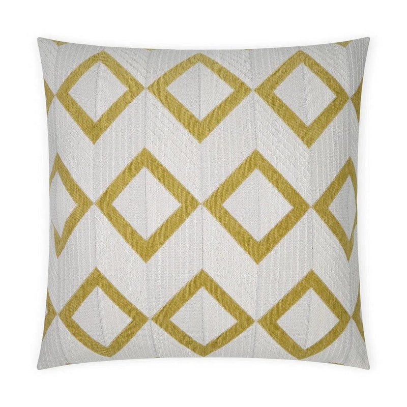 Dublin Citron Yellow Throw Pillow With Insert Throw Pillows LOOMLAN By D.V. Kap