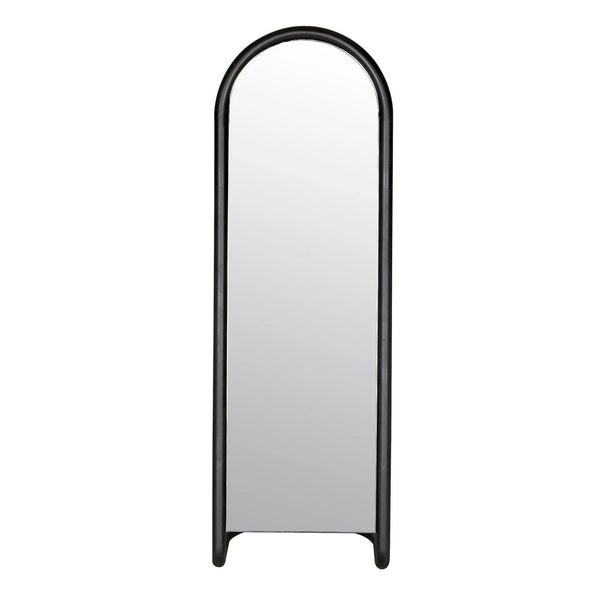 Duke Mirror Black Standing Floor Mirror Floor Mirrors LOOMLAN By Noir