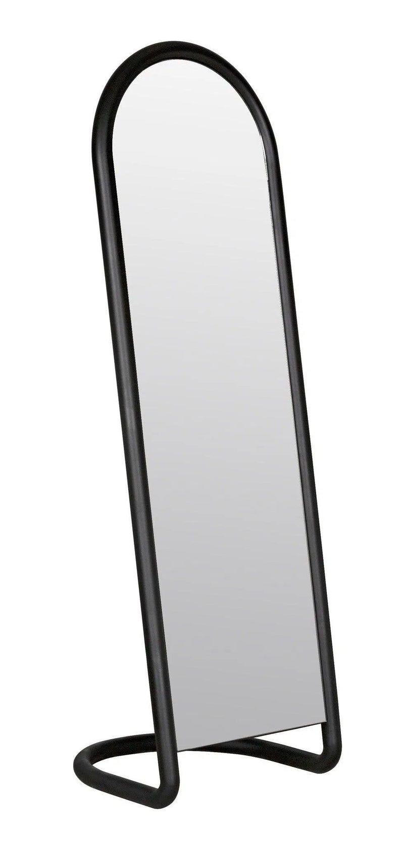 Duke Mirror Black Standing Floor Mirror Floor Mirrors LOOMLAN By Noir