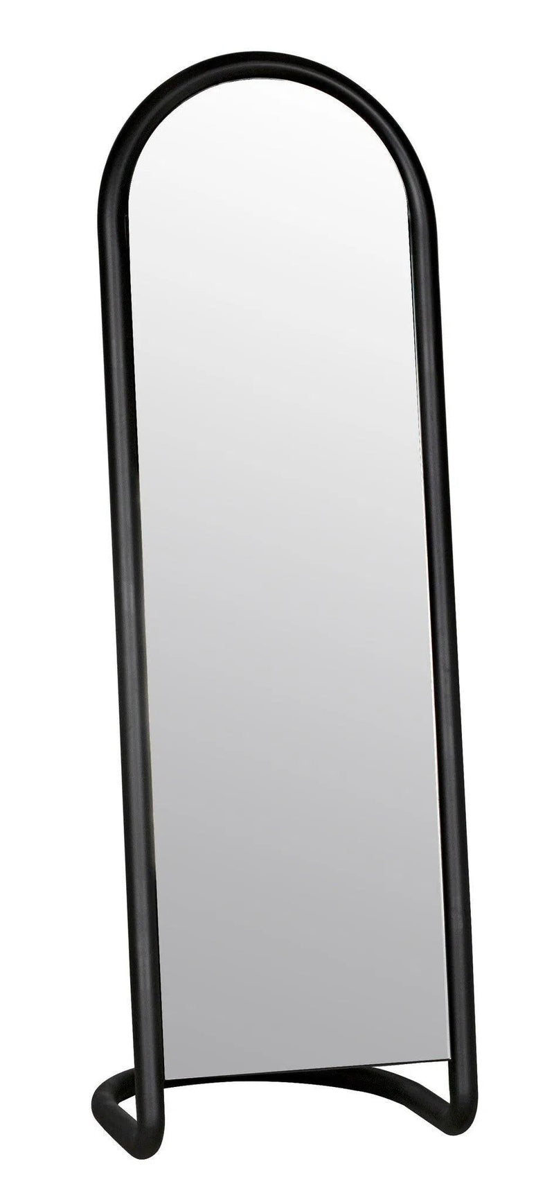 Duke Mirror Black Standing Floor Mirror Floor Mirrors LOOMLAN By Noir