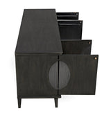 Dumont Wood Black Sideboard Sideboards LOOMLAN By Noir