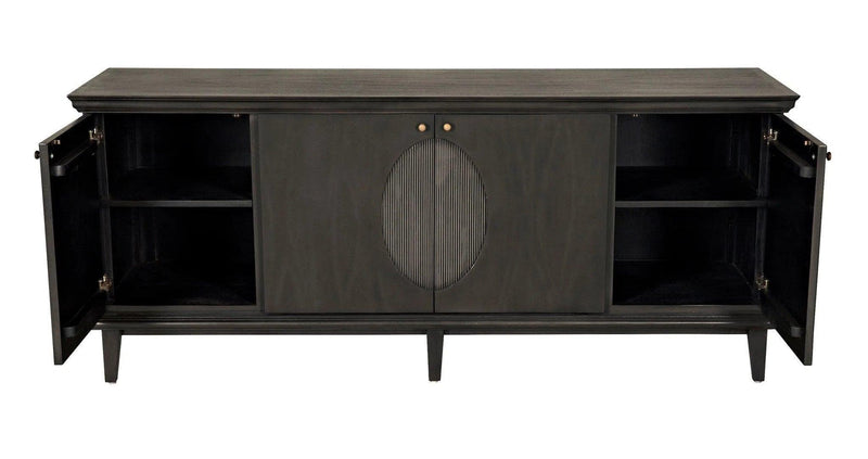 Dumont Wood Black Sideboard Sideboards LOOMLAN By Noir