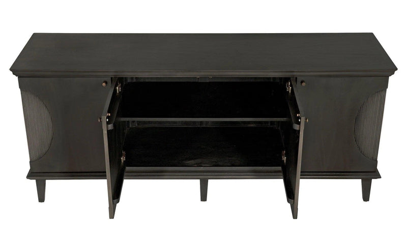 Dumont Wood Black Sideboard Sideboards LOOMLAN By Noir