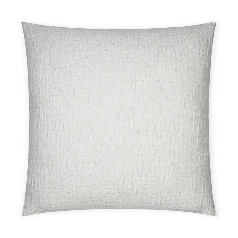 Dustin Solid Textured Ivory Large Throw Pillow With Insert Throw Pillows LOOMLAN By D.V. Kap