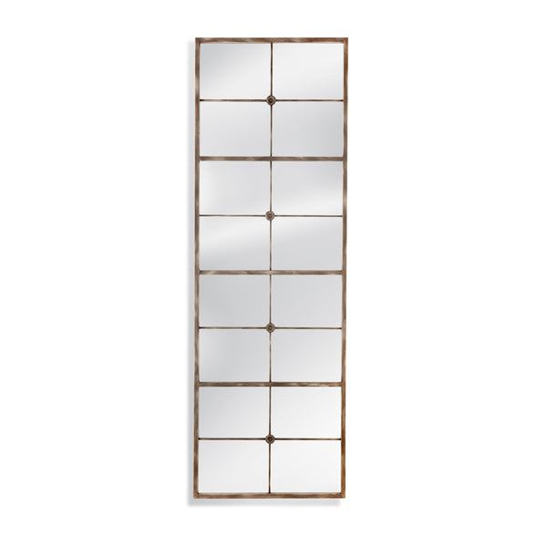 Duvel Metal Brown Vertical Floor Mirror Floor Mirrors LOOMLAN By Bassett Mirror