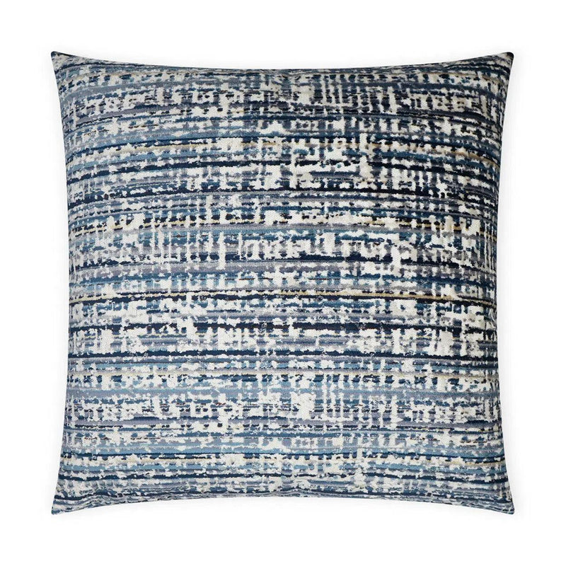 Dynamix Ocean Blue Throw Pillow With Insert Throw Pillows LOOMLAN By D.V. Kap