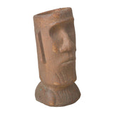 Easter Island Moai Round Planter Outdoor Planters LOOMLAN By Emissary