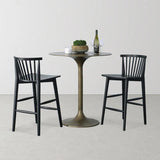 Easton Counter Stool - Black Counter Stools LOOMLAN By LH Imports