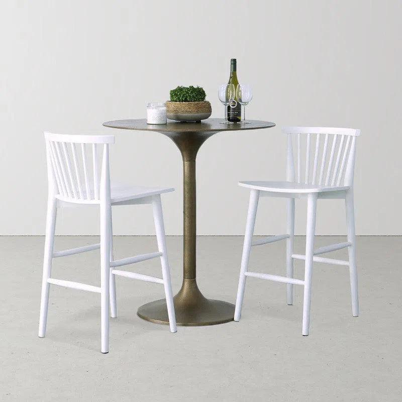 Easton Counter Stool - White Counter Stools LOOMLAN By LH Imports