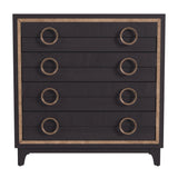 Eaton Wood Black Hall Chest Chests LOOMLAN By Bassett Mirror