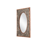 Ebba Horn and Wood Vertical Rectangular Mirror Wall Mirrors LOOMLAN By Currey & Co