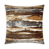 Ecco Alchemy Brown Throw Pillow With Insert Throw Pillows LOOMLAN By D.V. Kap