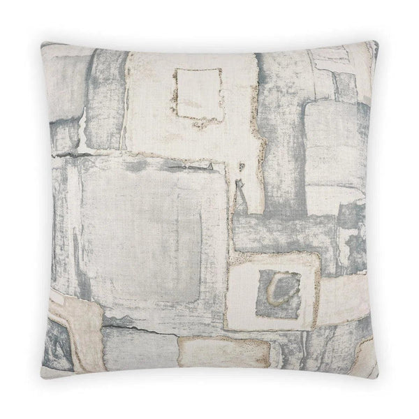 Ecomille Slate Grey Throw Pillow With Insert Throw Pillows LOOMLAN By D.V. Kap