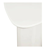 Eden Mdf White Geometric Accent Table Side Tables LOOMLAN By Moe's Home