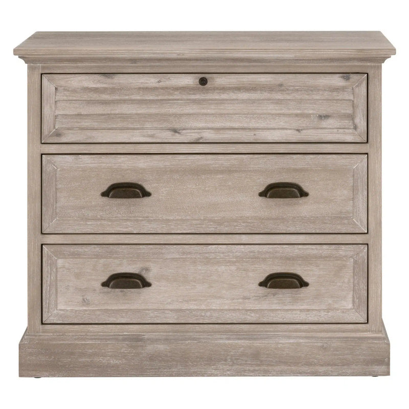 Eden Reclaimed Wood 3 Drawers Nightstand Scandinavian Nightstands LOOMLAN By Essentials For Living