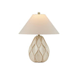 Edgemoor Ceramic and Metal Beige Table Lamp Table Lamps LOOMLAN By Currey & Co