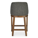 Edward Polyester Upholstered Wood Frame Counter Stool Counter Stools LOOMLAN By Moe's Home