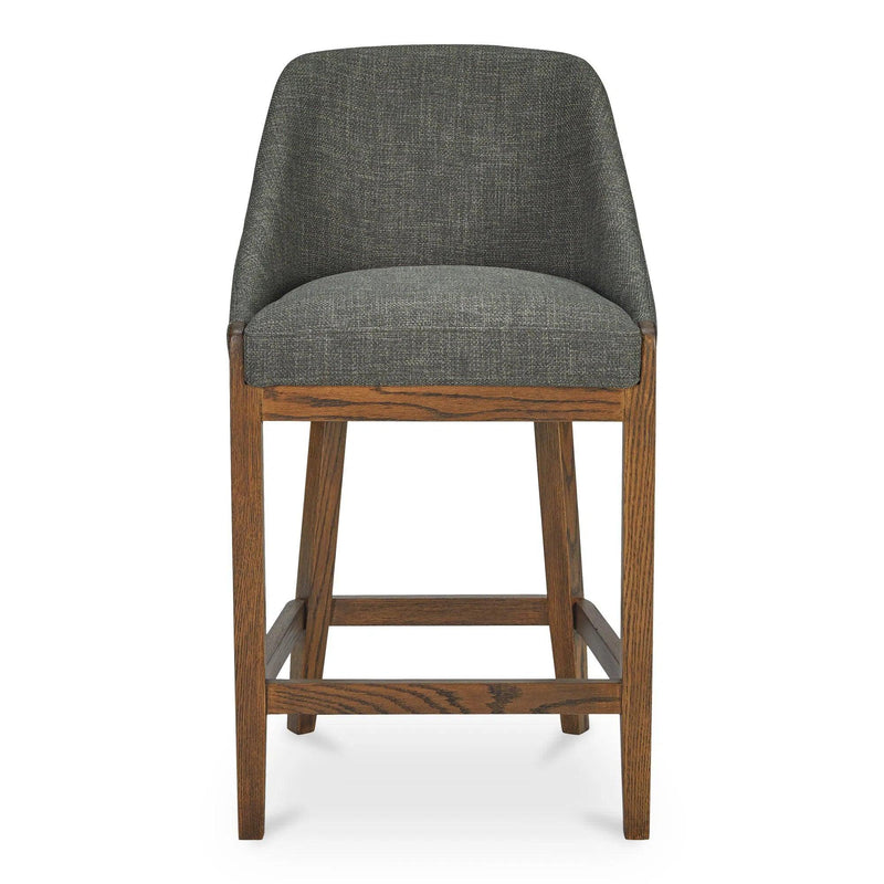 Edward Polyester Upholstered Wood Frame Counter Stool Counter Stools LOOMLAN By Moe's Home