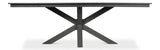 Eich Tulip Wood Base Grey Rectangular Dining Table Dining Tables LOOMLAN By Sarreid