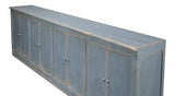 Eight Is Enough Extra Wide Sideboard Blue Grey Sideboards LOOMLAN By Sarreid