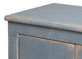 Eight Is Enough Extra Wide Sideboard Blue Grey Sideboards LOOMLAN By Sarreid